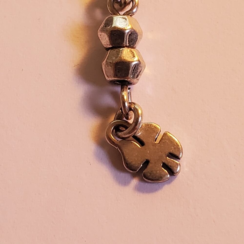 Lucky Brand Heart Shape double silver chain adjustable necklace Great condition - Picture 12 of 14